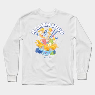 Japanese Ramen Soup Anime Aesthetic Long Sleeve T-Shirt